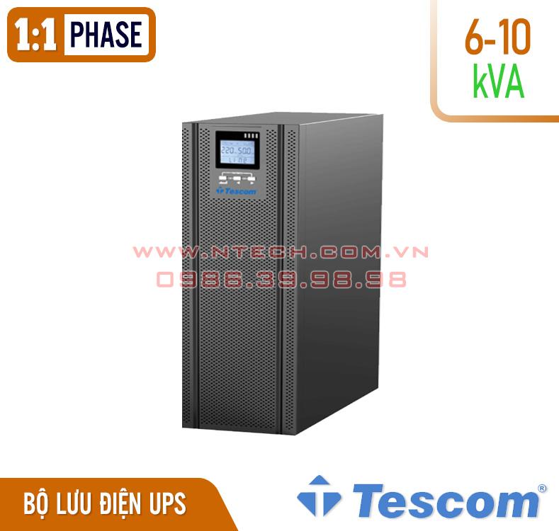 BỘ LƯU ĐIỆN UPS TESCOM TEOS+100 SERIES 6kVA-10kVA 1:1 PHA BỘ LƯU ĐIỆN UPS TESCOM TEOS+100 SERIES 6kVA-10kVA 1:1 PHA