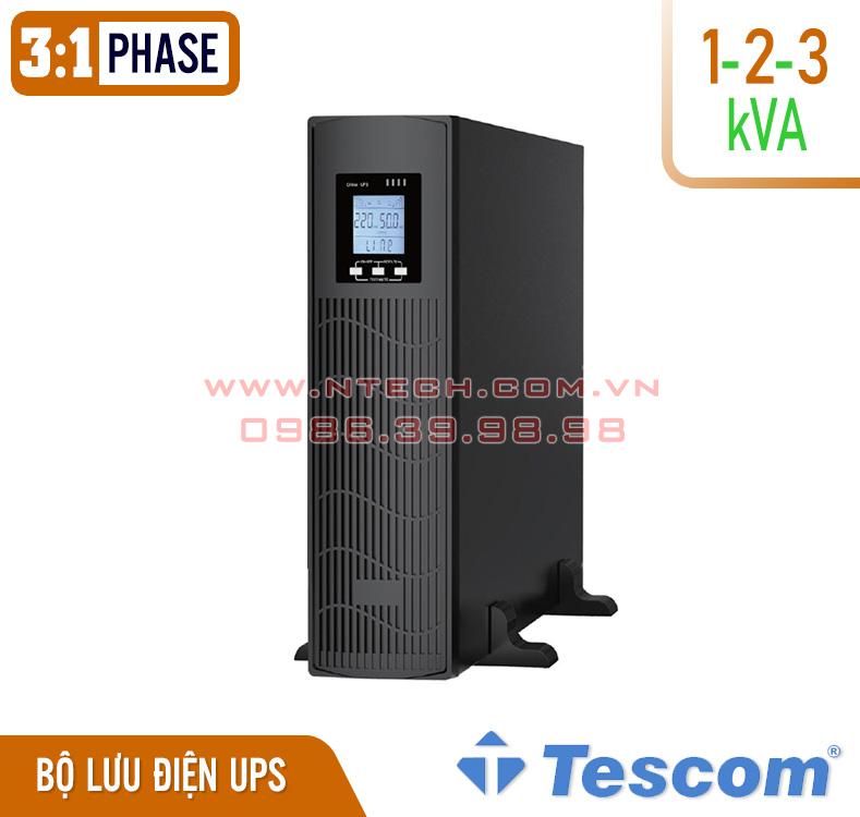 BỘ LƯU ĐIỆN UPS TESCOM TEOS+200RT SERIES 10kVA-20KVA 3:1PHA BỘ LƯU ĐIỆN UPS TESCOM TEOS+200RT SERIES 10kVA-20KVA 3:1PHA