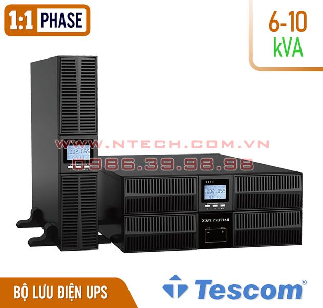 BỘ LƯU ĐIỆN UPS TESCOM TEOS+100RT SERIES 6kVA-10kVA 1:1 PHA BỘ LƯU ĐIỆN UPS TESCOM TEOS+100RT SERIES 6kVA-10kVA 1:1 PHA